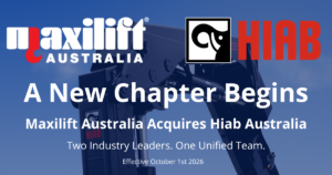 Maxilift Australia acquires Hiab Australia effective 1 October 2026