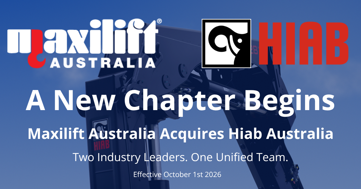 Maxilift Australia acquires Hiab Australia effective 1 October 2026